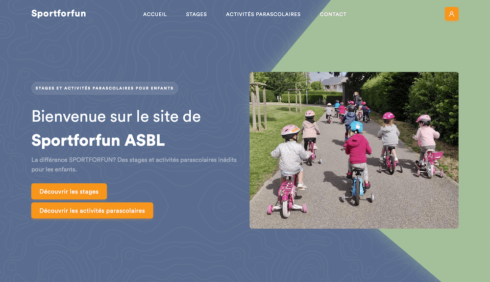 Site internet — Sportforfun ASBL