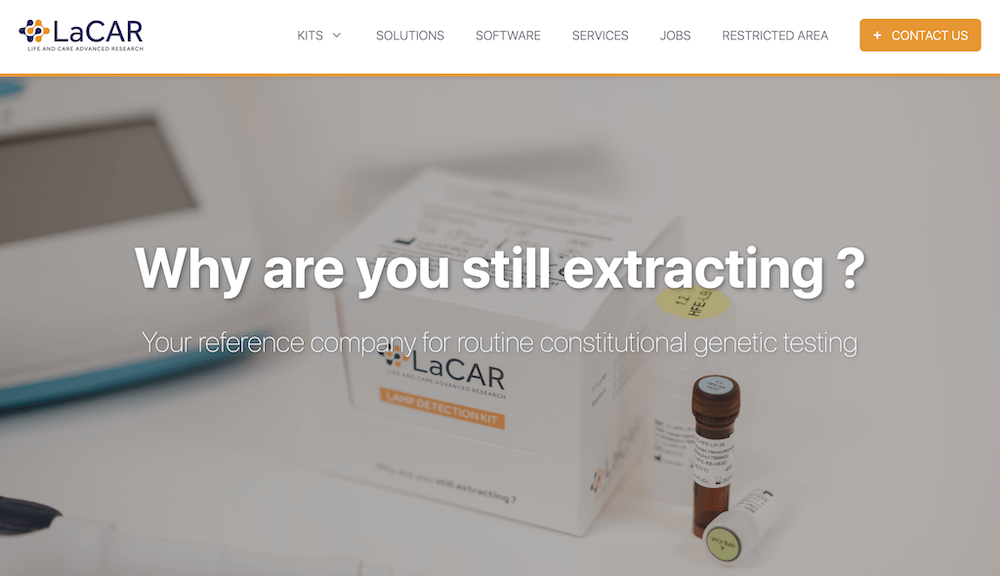 Site internet — LaCAR MDx