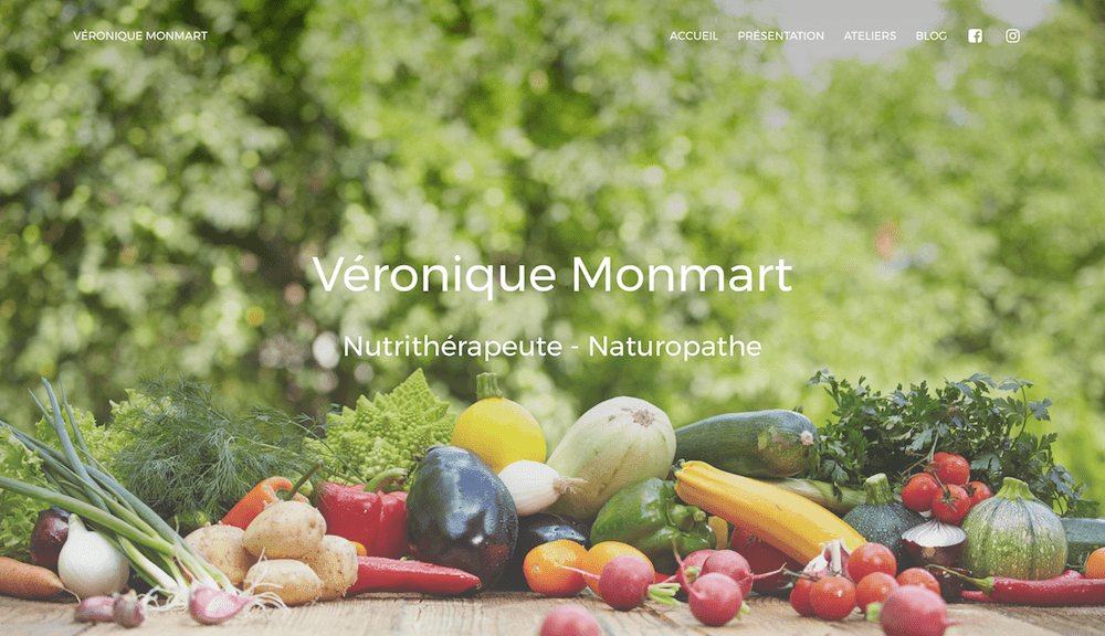 Site internet — Véronique Monmart
