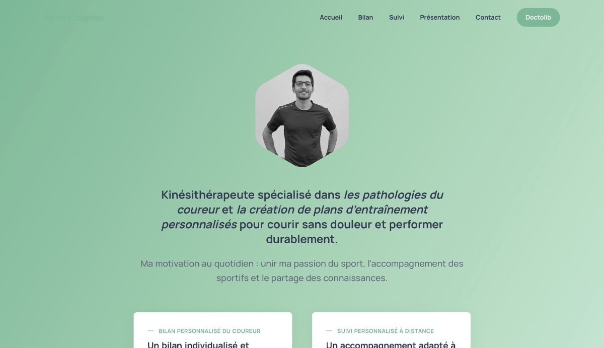Site internet — Rémi Crognier