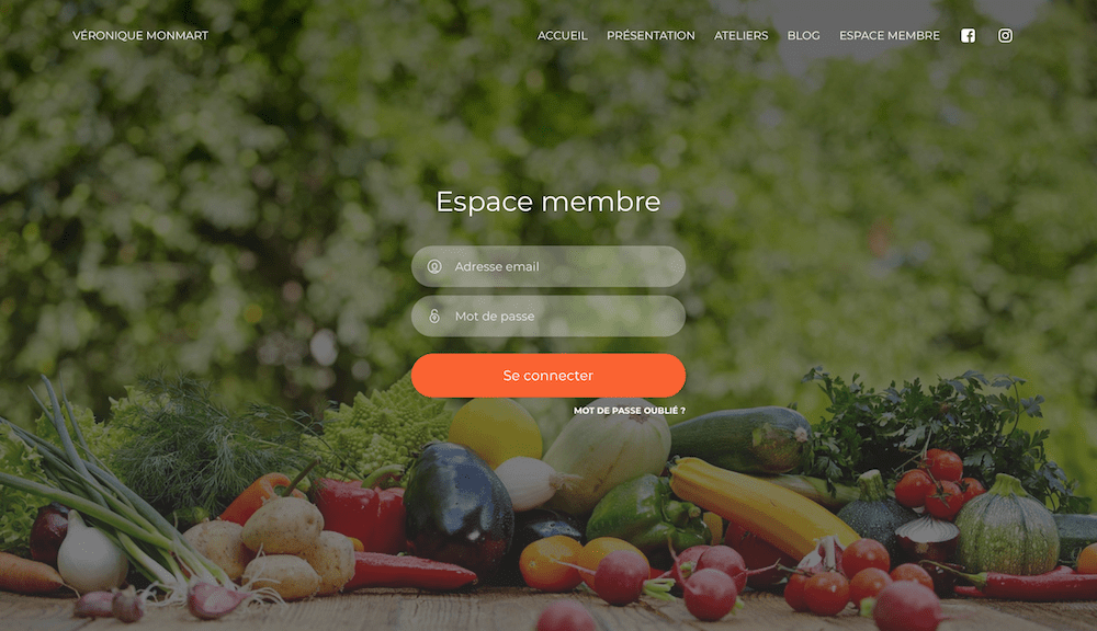 Site internet — Véronique Monmart
