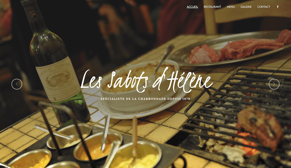 Site internet — Les Sabots d'Hélène